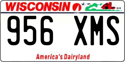 WI license plate 956XMS
