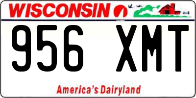 WI license plate 956XMT