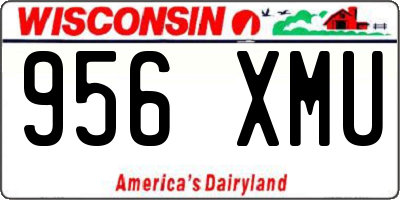 WI license plate 956XMU