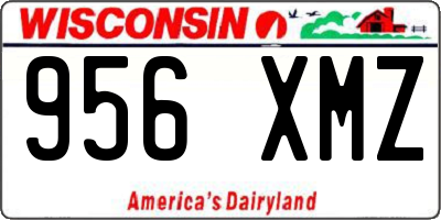 WI license plate 956XMZ