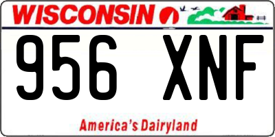 WI license plate 956XNF