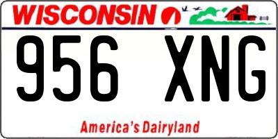 WI license plate 956XNG