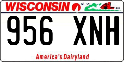 WI license plate 956XNH