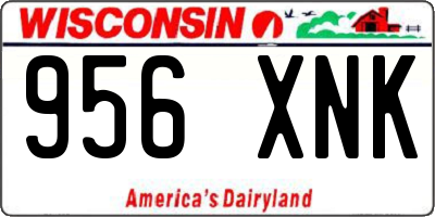WI license plate 956XNK