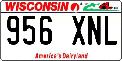 WI license plate 956XNL
