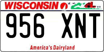 WI license plate 956XNT