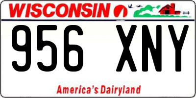 WI license plate 956XNY