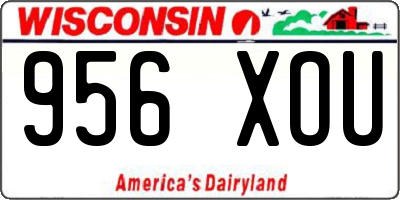 WI license plate 956XOU