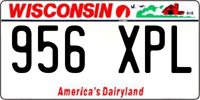 WI license plate 956XPL