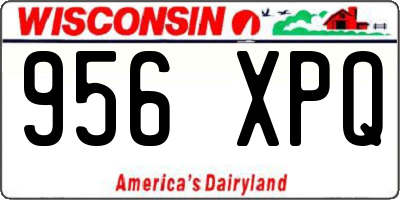 WI license plate 956XPQ