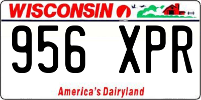 WI license plate 956XPR