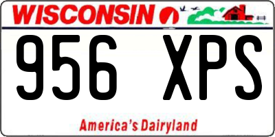 WI license plate 956XPS