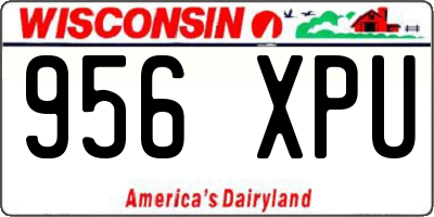 WI license plate 956XPU