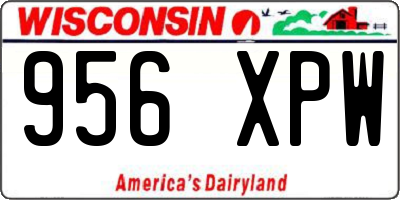 WI license plate 956XPW