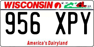 WI license plate 956XPY
