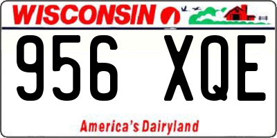 WI license plate 956XQE