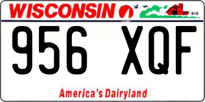 WI license plate 956XQF