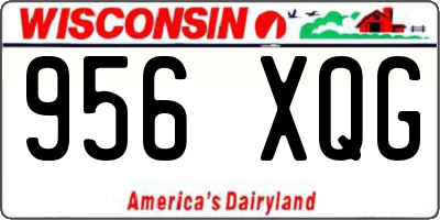 WI license plate 956XQG