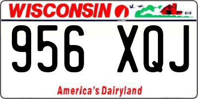 WI license plate 956XQJ