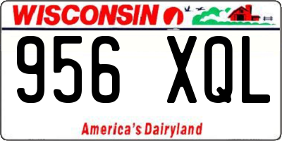 WI license plate 956XQL