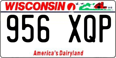 WI license plate 956XQP