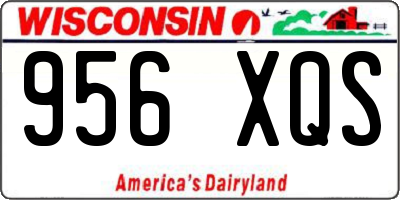 WI license plate 956XQS