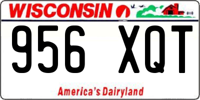 WI license plate 956XQT