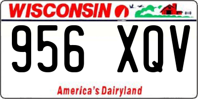 WI license plate 956XQV