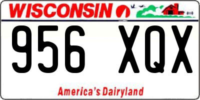 WI license plate 956XQX