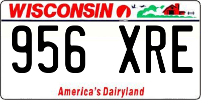 WI license plate 956XRE