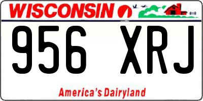 WI license plate 956XRJ