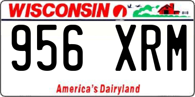 WI license plate 956XRM