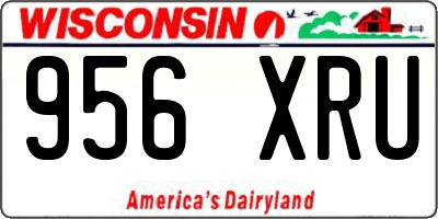 WI license plate 956XRU
