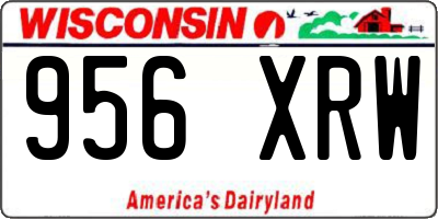 WI license plate 956XRW