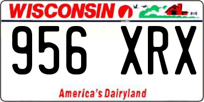 WI license plate 956XRX