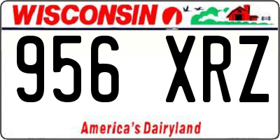 WI license plate 956XRZ