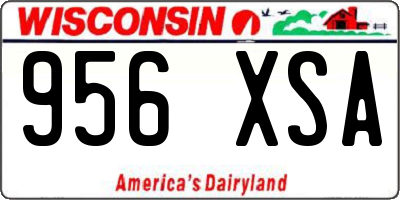 WI license plate 956XSA