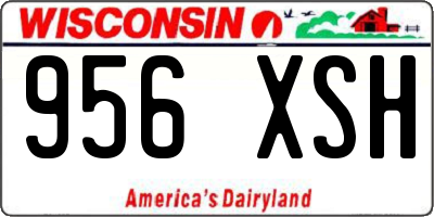 WI license plate 956XSH