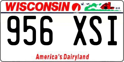 WI license plate 956XSI