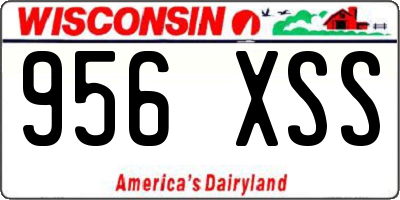 WI license plate 956XSS