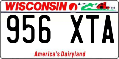 WI license plate 956XTA