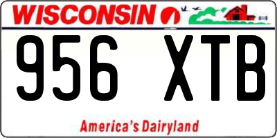 WI license plate 956XTB