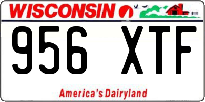 WI license plate 956XTF