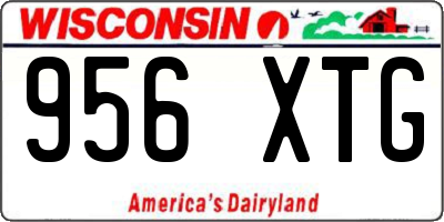 WI license plate 956XTG