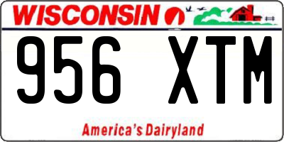 WI license plate 956XTM