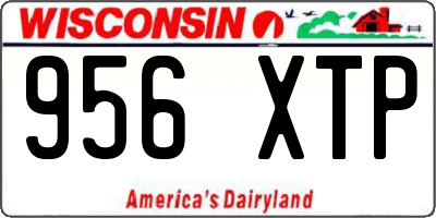 WI license plate 956XTP