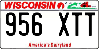 WI license plate 956XTT