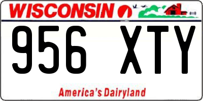 WI license plate 956XTY