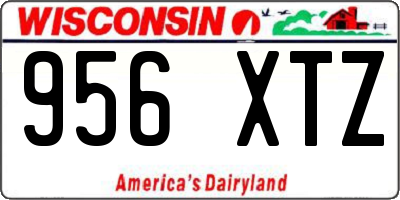 WI license plate 956XTZ