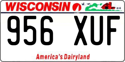 WI license plate 956XUF